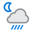 Weather icon at 21:00 for Argentina